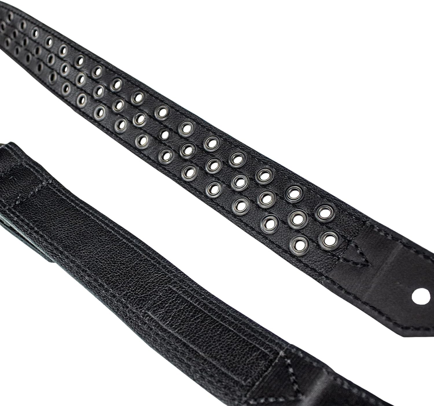 Sawtooth Lunar Halo 2” Wide Leather Guitar Strap Hand Crafted in The U.S.A. (ST