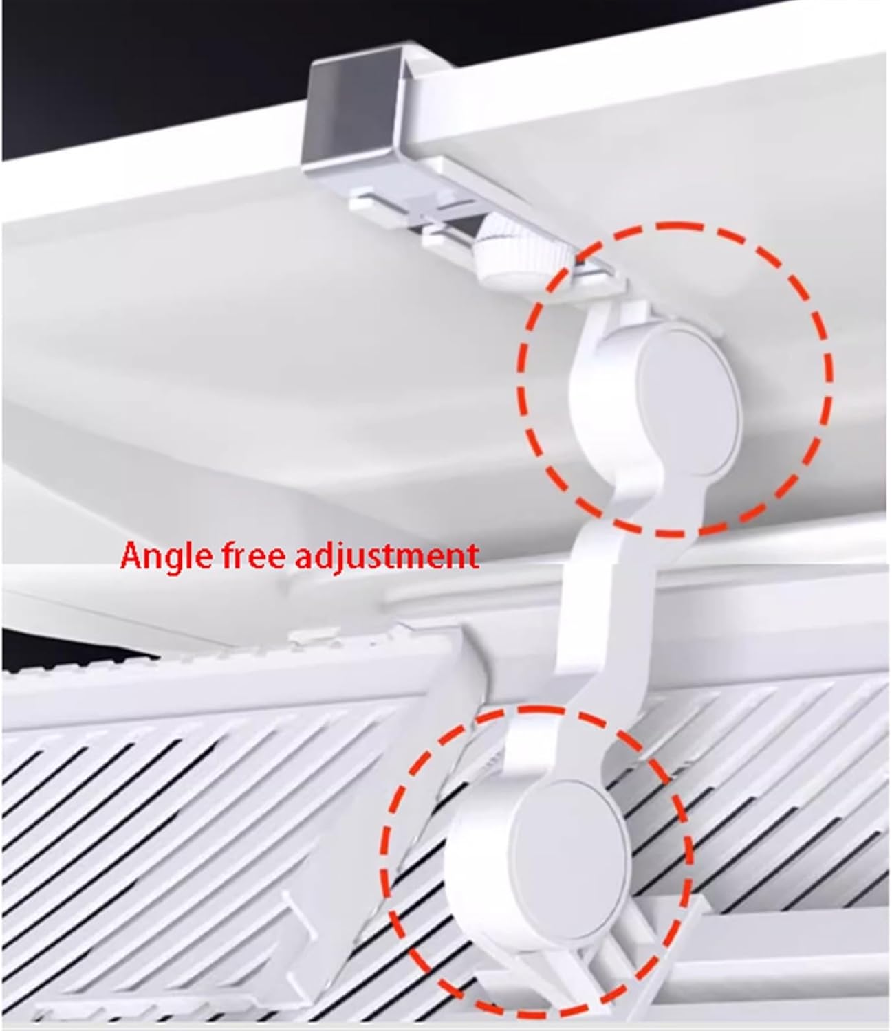 Air Conditioning Deflector 19.7 Inch Long Ceiling Air Conditioner Deflector Vent Deflector for Home Office, Air Conditioning Baffle Central Air Conditioner'S Register Grille