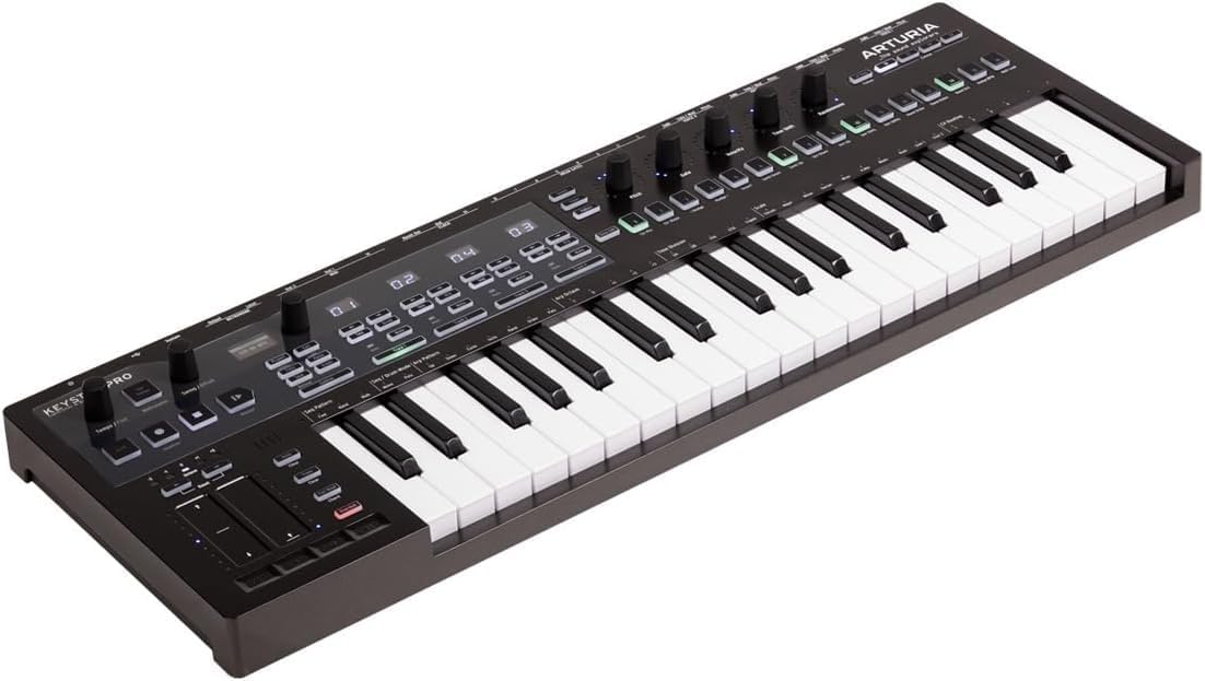ARTURIA MIDI Keyboard Controller with KeyStep Pro Sequencer Function, USB CV/GATE Connection, Chroma Chroma