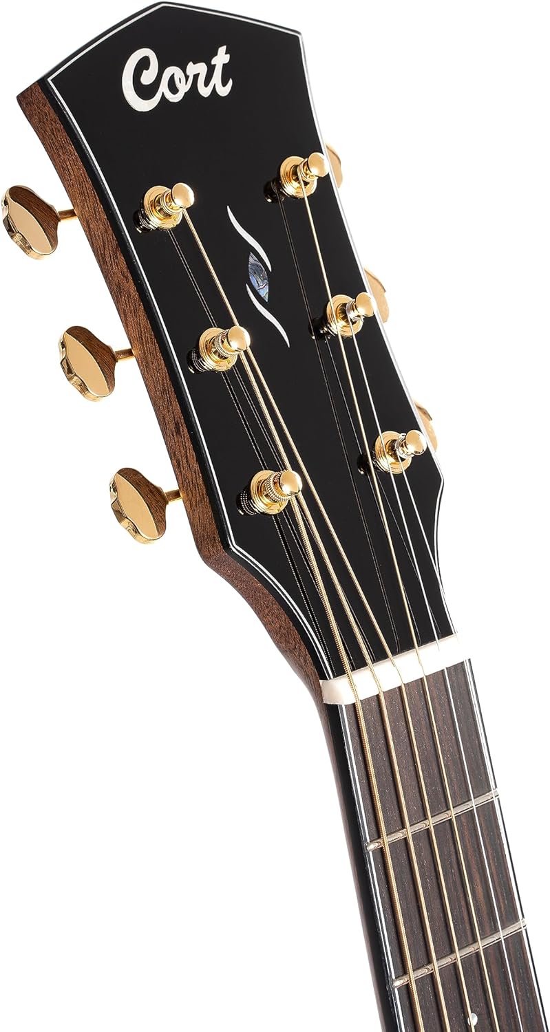Cort Gold Series Acoustic-Electric Guitar, Natural Glossy (GOLDA6-BO)