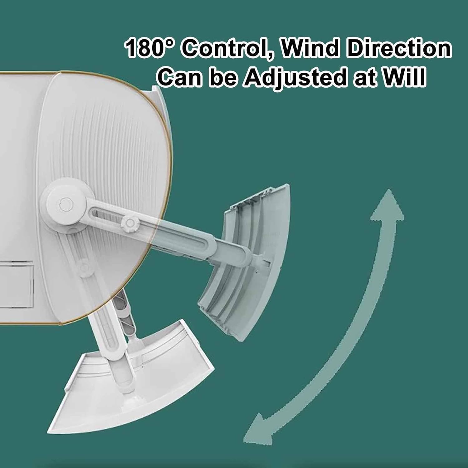 Adjustable Retractable Air Conditioner Deflector, Universal ac Wind Deflector, Foldable ac Vent Deflector Wall-Mounted, for Home & Office