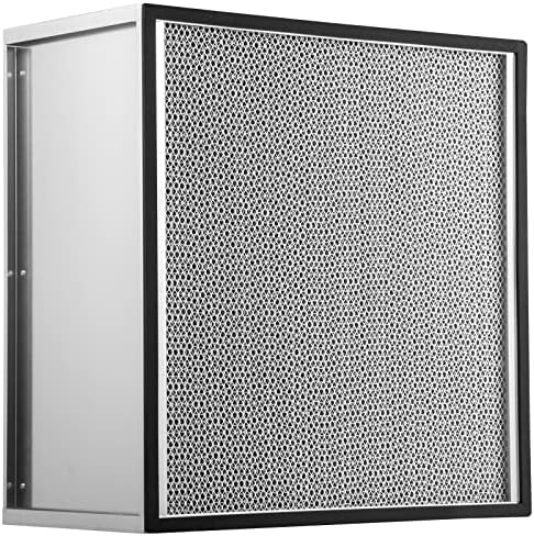 VEVOR Filter Replacement, 24'' x 24'' x 11.5'' Air Purifier, HEPA Pleated Air Scrubber, Air Filter Replacement with Galvanized Frame, 99.97% Standard Filter Compatible for HEPA Filter Novair 2000