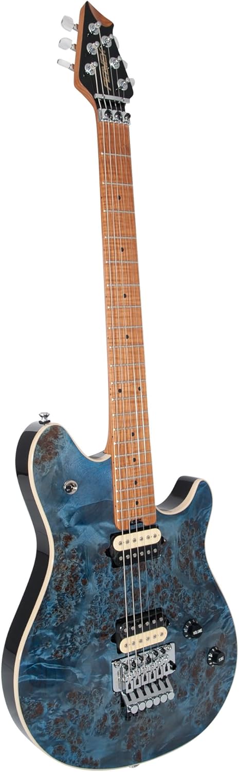 Peavey HP 2 Poplar Burl RM Tranparent Blue Electric Guitar
