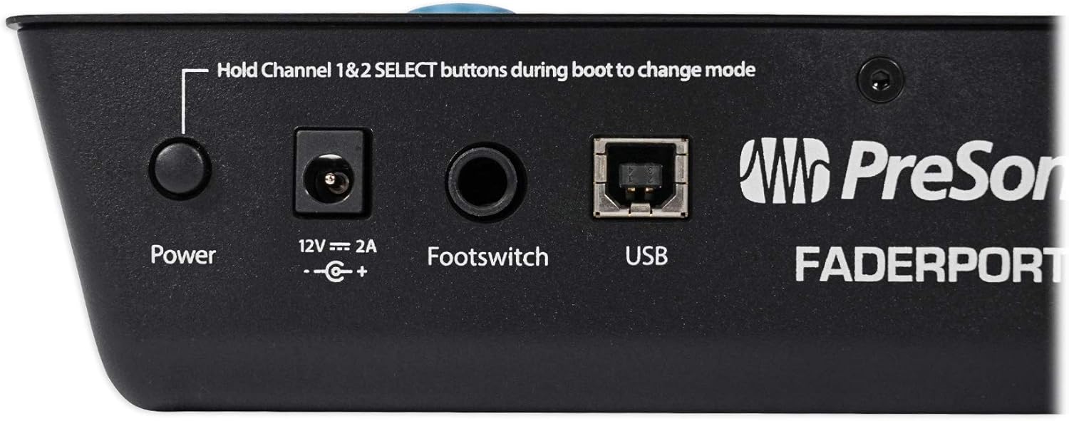 PRESONUS FADERPORT 8 USB 8-Channel Mix Production DAW Controller Mac/PC Bundle with JBL 104SET-BT Pair Active Studio Monitors and Pair Rockville RRS190S Foam Isolation Pads