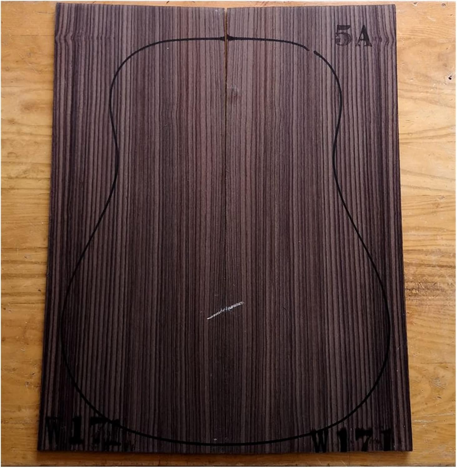 India Rose Wood Back Panel Wool Guitar Production Material Accessories DIY Guitar Kit (Color : 16)