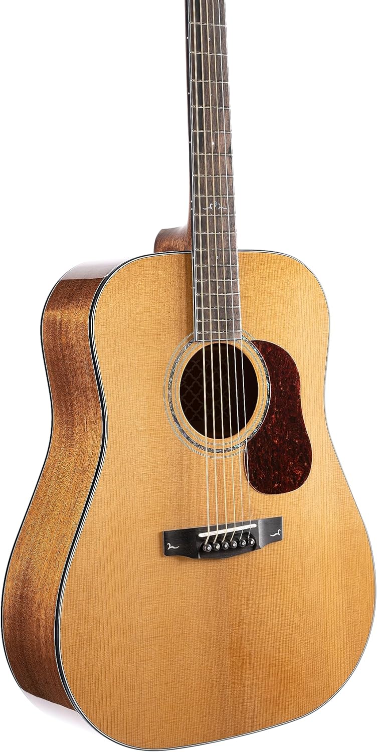 Cort 6 String Acoustic-Electric Guitar, Right, Natural, Full (GOLDD6-A-U)