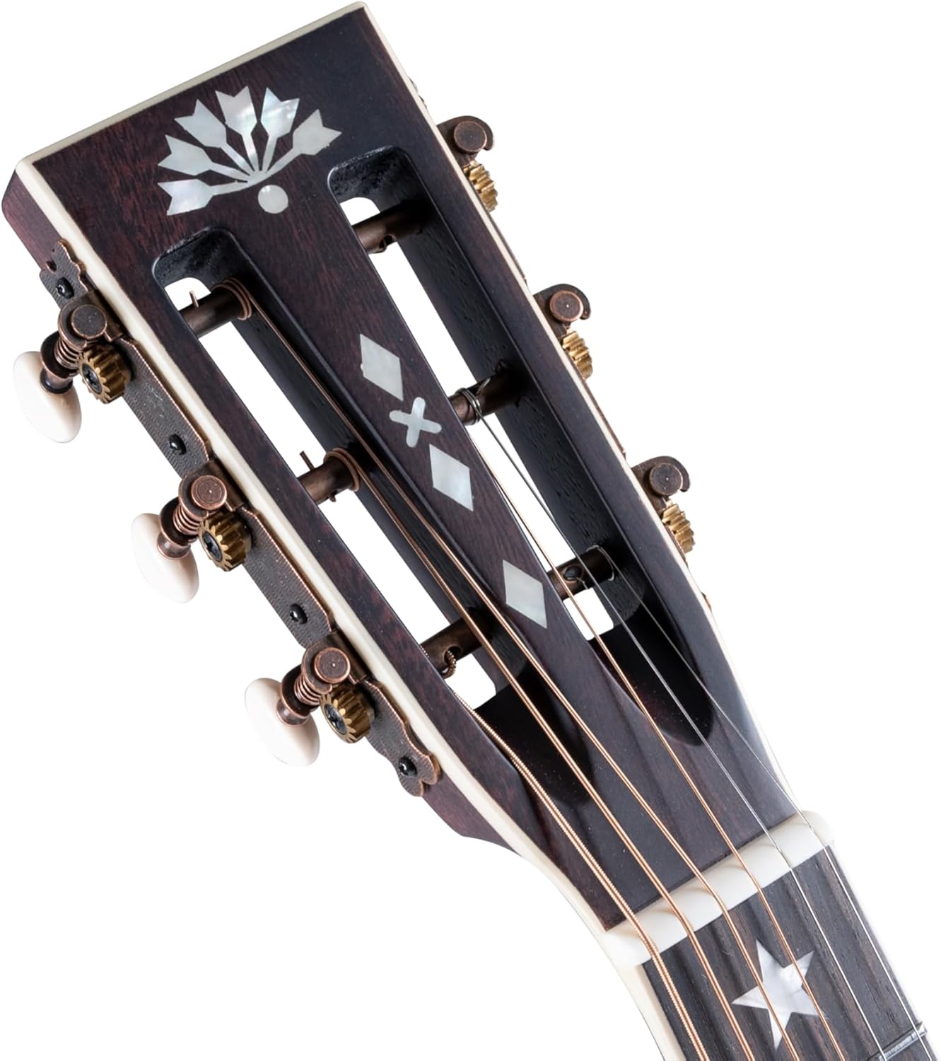 Washburn R310K Victorian Parlor Acoustic Guitar w/Gigbag, Antique Brown