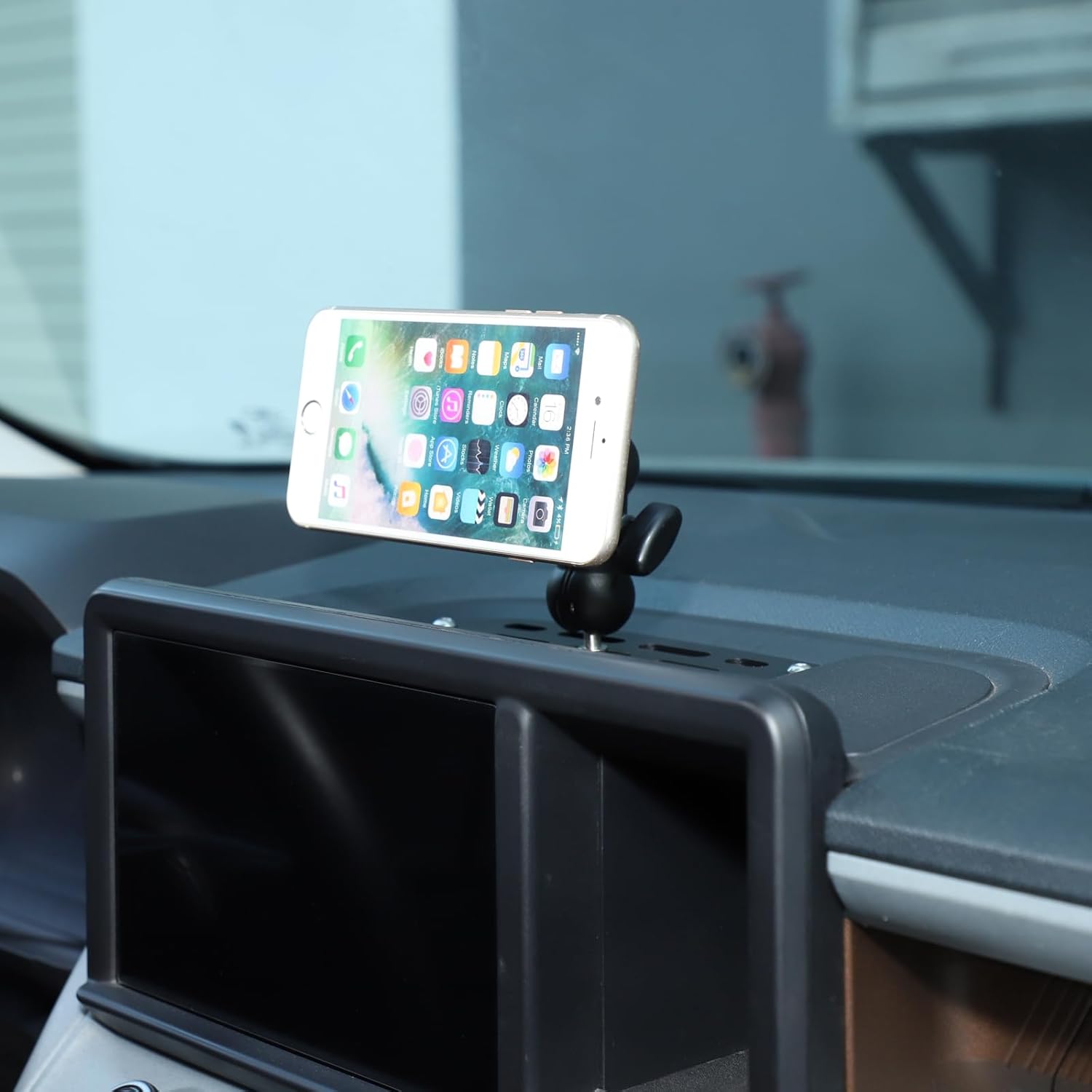 Aunginsy Center Console Dash Mount Magnetic Phone Holder Compatible with Ford Maverick 2022-2024, Dashboard Instrument Table Organizer Storage Tray Groove Panel Cell Mobile Phone Bracket Accessories