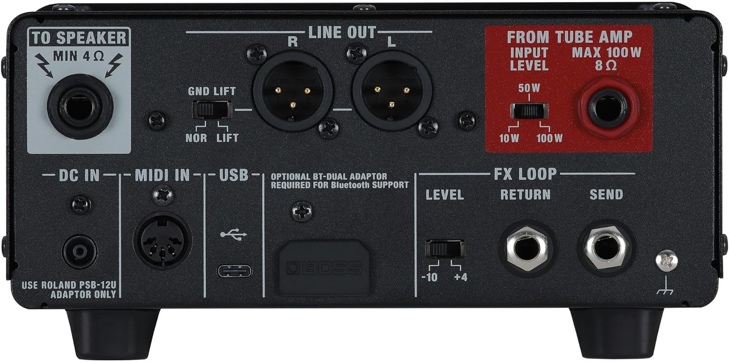 Boss Waza Tube Amp Expander Core Bundle with Gearlux Power Supply, MIDI Cable, Instrument Cable, Picks, and Austin Bazaar Polishing Cloth