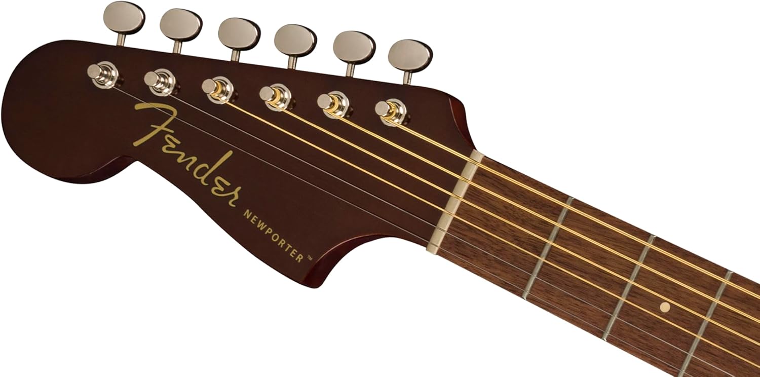 Newporter Player Left-Handed, Walnut Fingerboard, Gold Pickguard, Natural