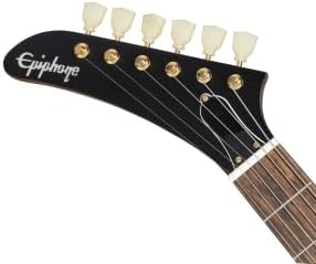 Epiphone Inspired by Gibson Custom 1958 Explorer Lefty, Aged Natural with Black Pickguard and Hard Case