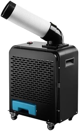 Industrial Portable Spot Air Conditioner – Mobile Commercial Cooling Unit with Water Tank, 220V, Adjustable Air Ducts for Outdoor Events, Factory, Workshop(58cm)