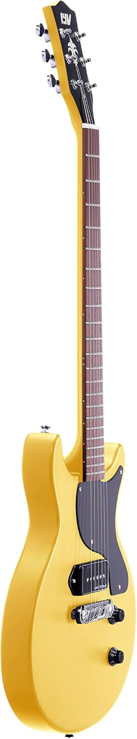 IYV- ILJR-200 Solid Basswood Body Electric Guitar, TV Yellow