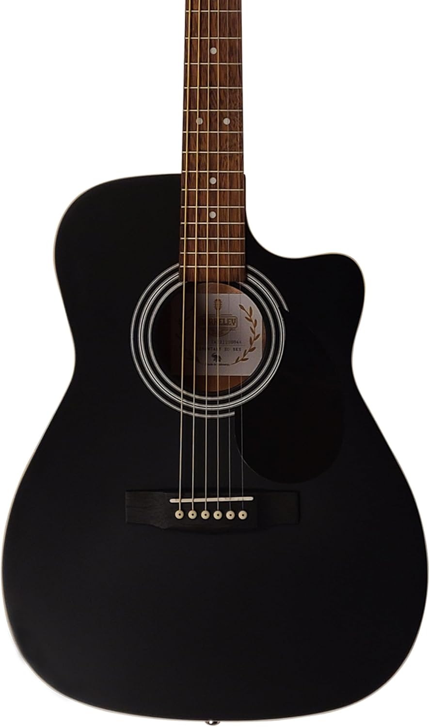 Berkeley ELEMENTARY-BKS Concert Body Cutaway Acoustic Guitar