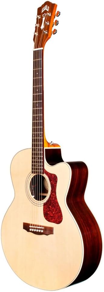 GUILD 6 String F-150CE Acoustic Guitar, Solid Woods Jumbo, Westerly Collection, Right, Natural Gloss (384-3505-721)