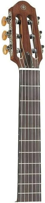 Yamaha SLG200N Nylon String Classical Silent Guitar with Hard Gig Bag, Crimson Red Burst