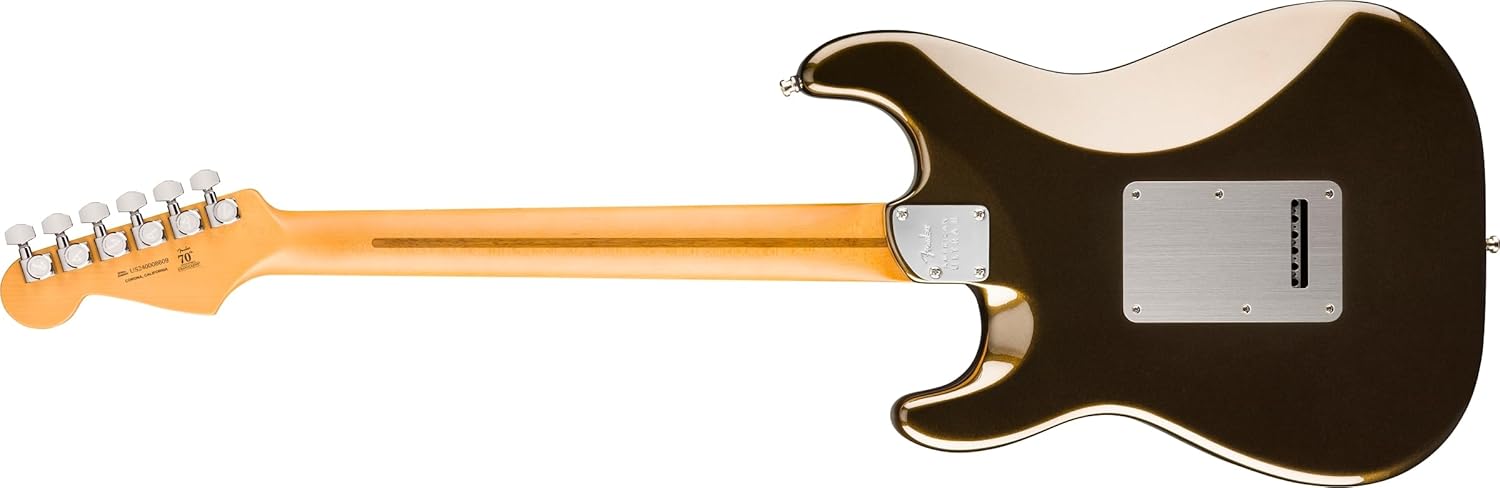 Fender American Ultra II Stratocaster HSS Electric Guitar - Texas Tea, Ebony Fingerboard