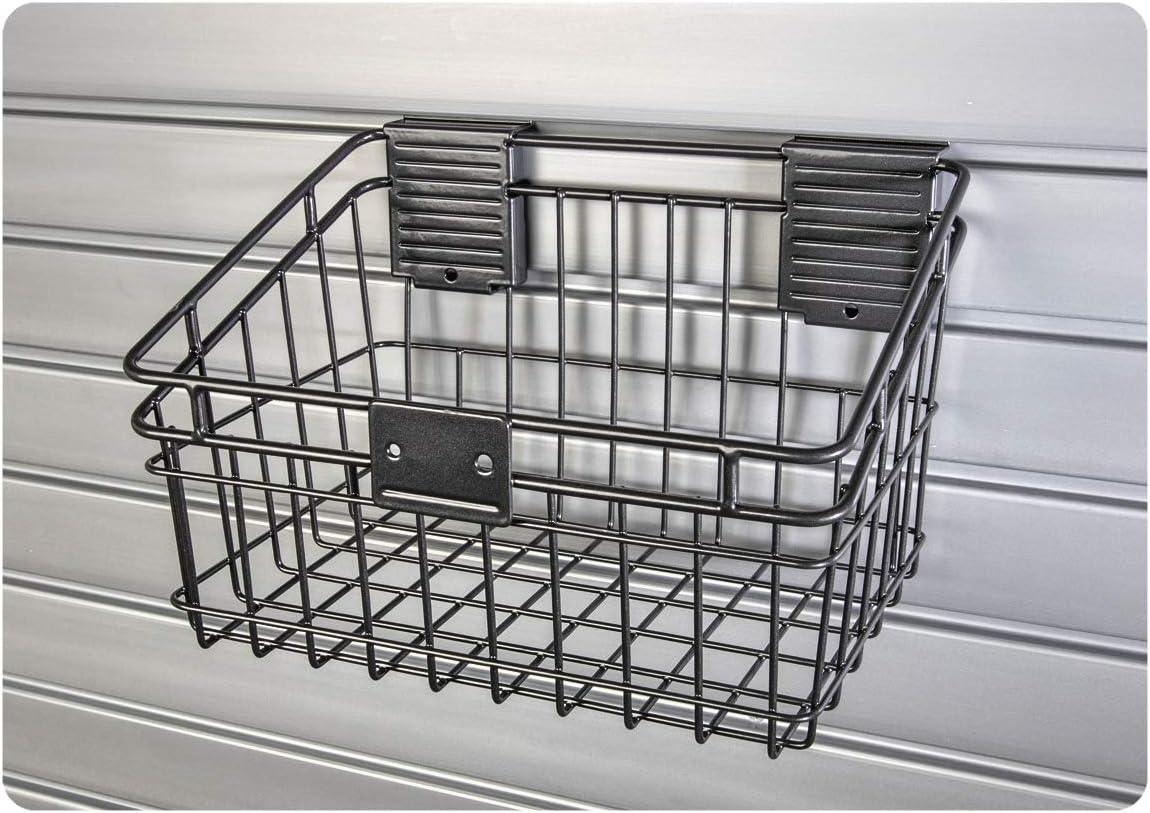 HandiWall Basic Accessory Kit with Locking Brackets for Garage Slatwall Panel Organization