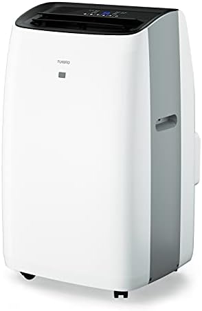 TURBRO 14,000 BTU Portable Air Conditioner & Heater, 4-in-1 AC Unit with Dehumidifier, Fan, UV-C Light for Rooms up to 600 Sq Ft, Remote, Sleep Mode, Easy Installation (10,000 BTU SACC), Greenland