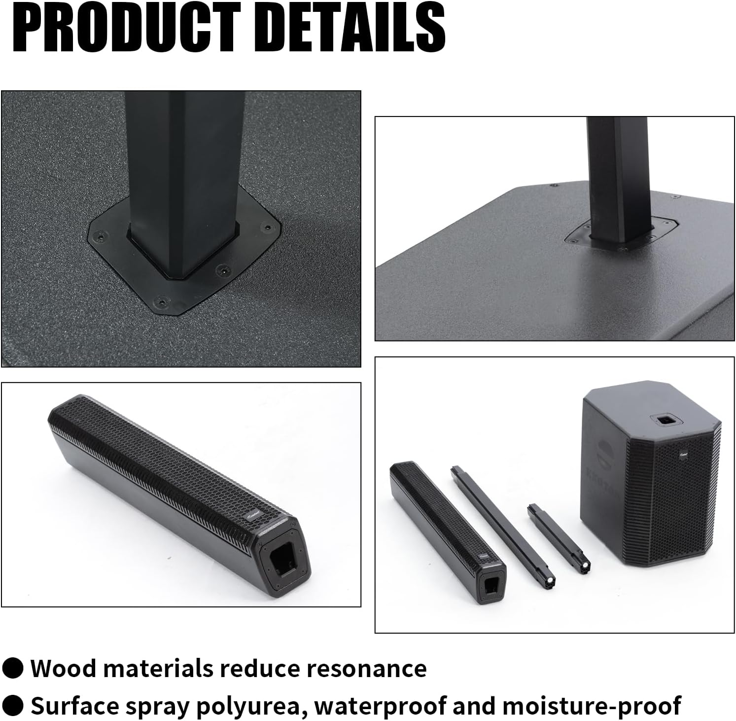 EXOTON S-1503 Portable Line Array Column PA/DJ System with 15