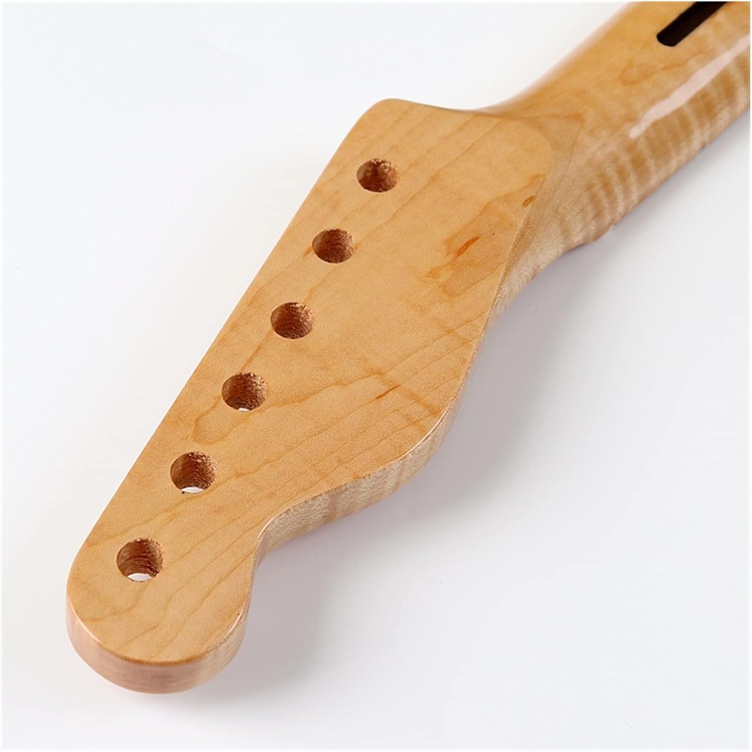 Electric Guitar Neck & Arm & Bow 6 Strings 1 Piece Wood Combine Glossy Natural Color 21F Guitar ​Neck Replacement