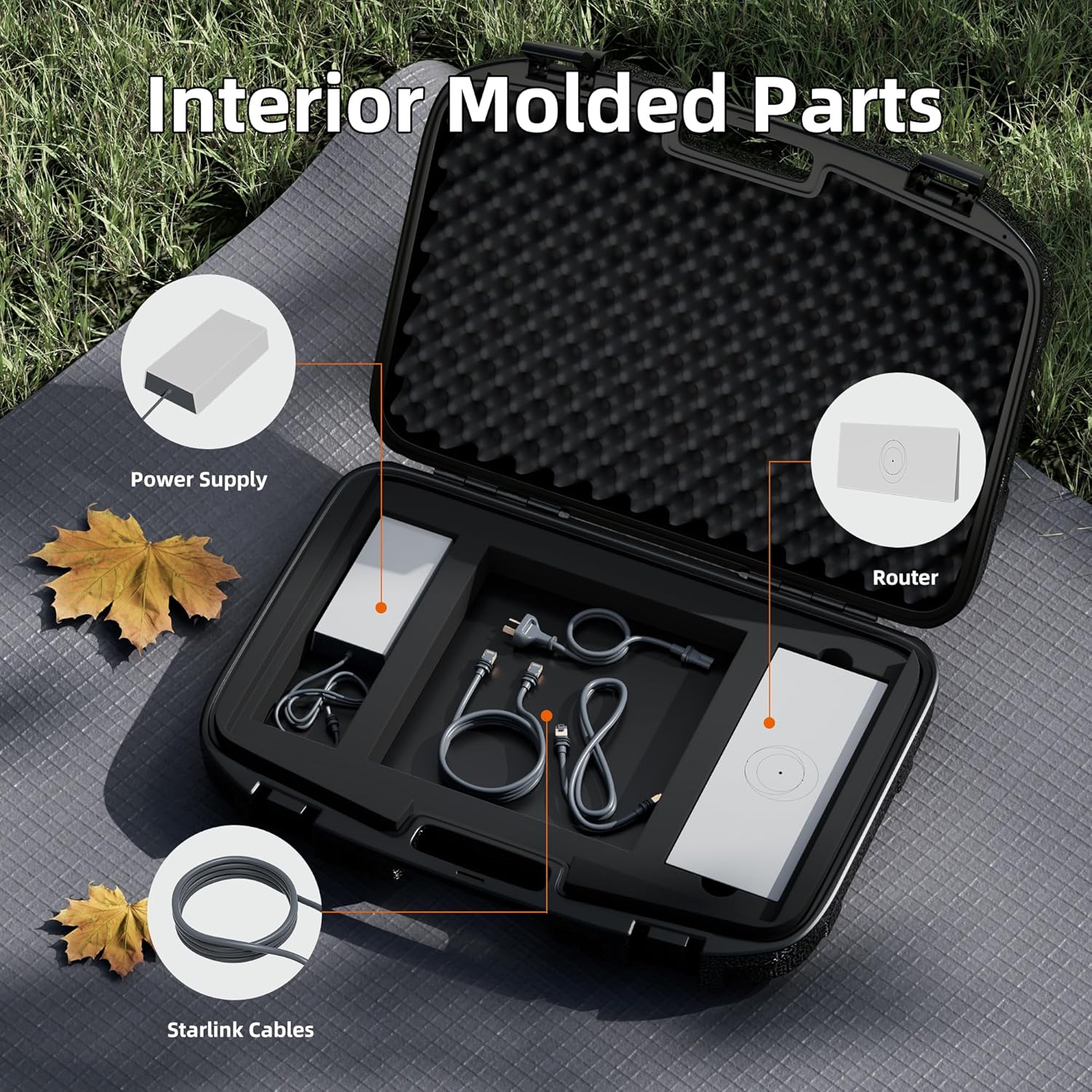 Starlink Gen 3 Case Hard Shell Carrying Travel Case for Starlink Gen 3 Shockproof Starlink V3 Storage Bag for Starlink Standard Dish and Accessories