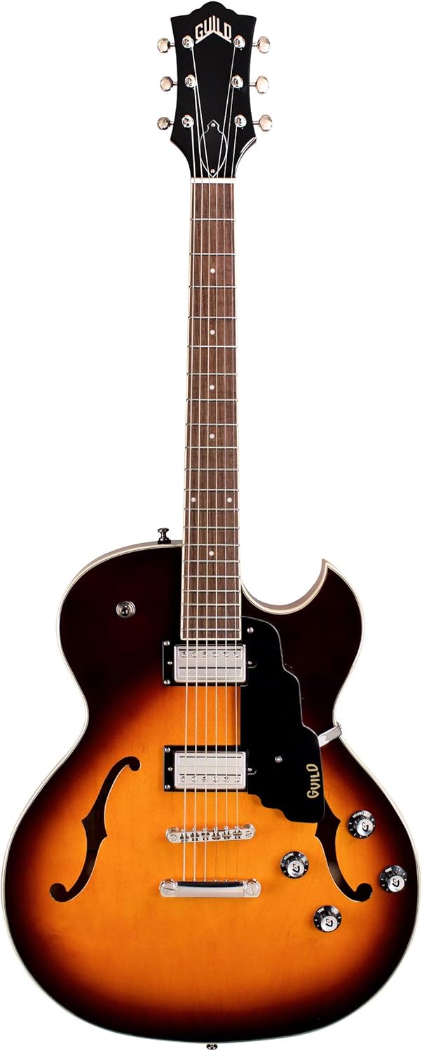 Guild Guitars Starfire I SC Semi-Hollow Body Electric Guitar, Antique Burst, Florentine-Cut w/stop tail, Newark St. Collection