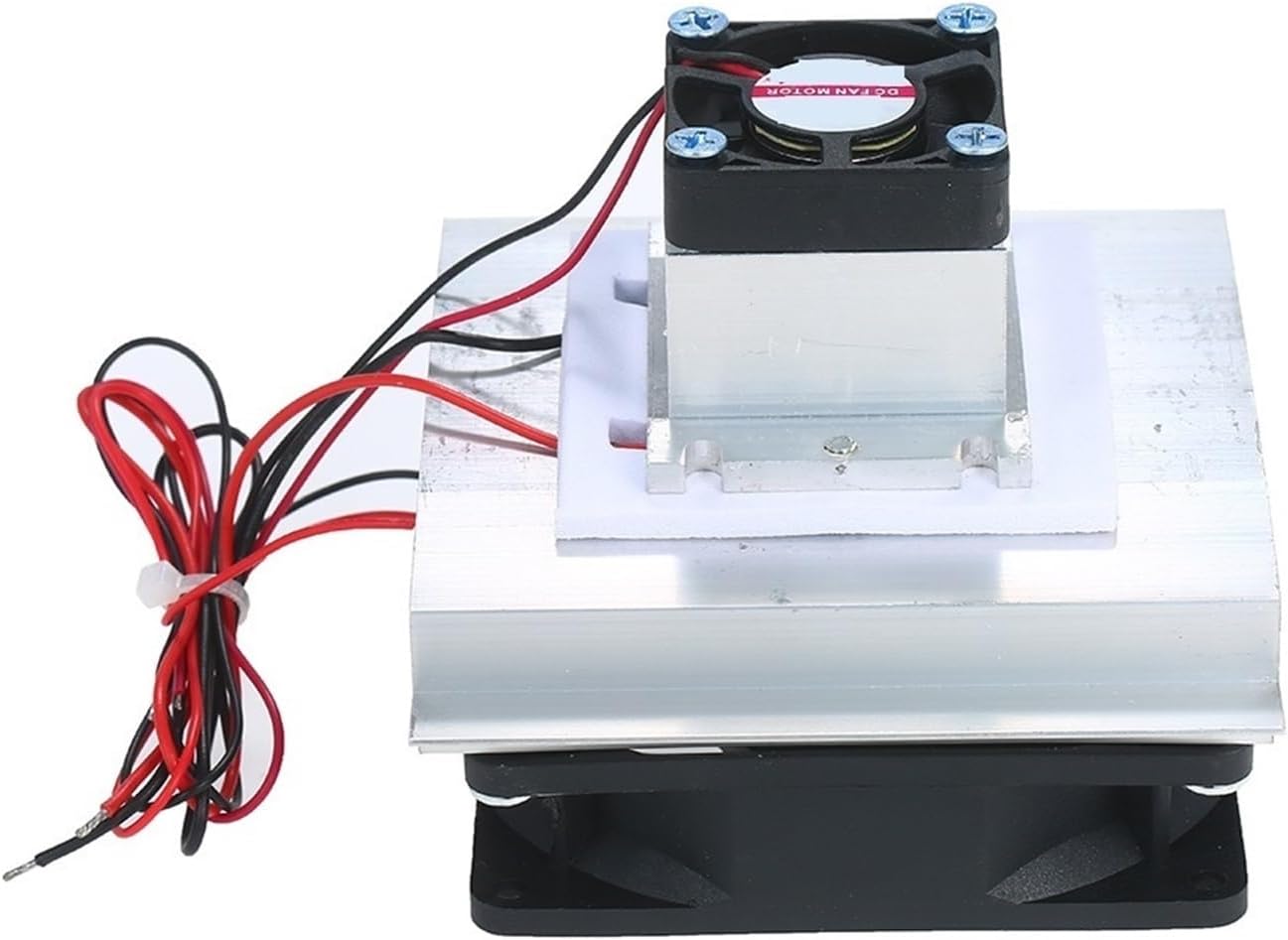 DC12V 12A 60W Cooler Water-Cooled Aluminum Radiator + Fan TEC1-12706 Semiconductor Air Conditioner Cooling Lucky