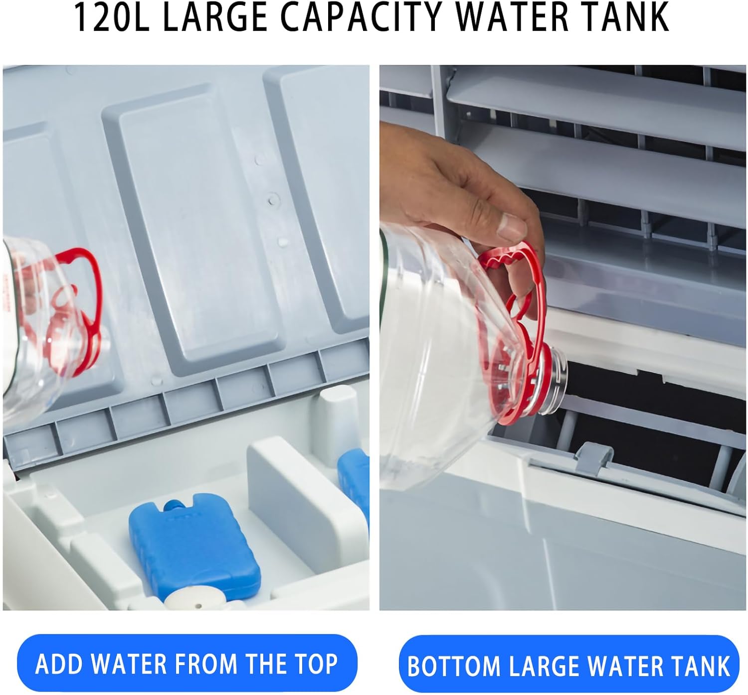 Small Portable Air Conditioner Portable Room Air Conditioners Portable Evaporative Air Cooler Hairstyle Air Cooler Three-speed Adjustment A 25.6 * 16.5 * 47.2 IN