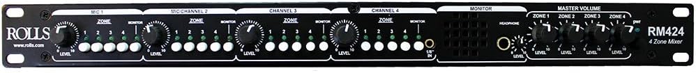 Rolls RM424 Switchable Four Zone Mixer