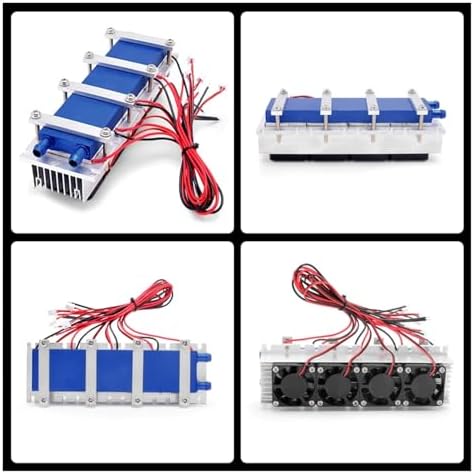 Thermoelectric Refrigeration Cooler 12VDC 30A/15A Semiconductor Cooling System for Air Conditioning Fan Lucky(288W)