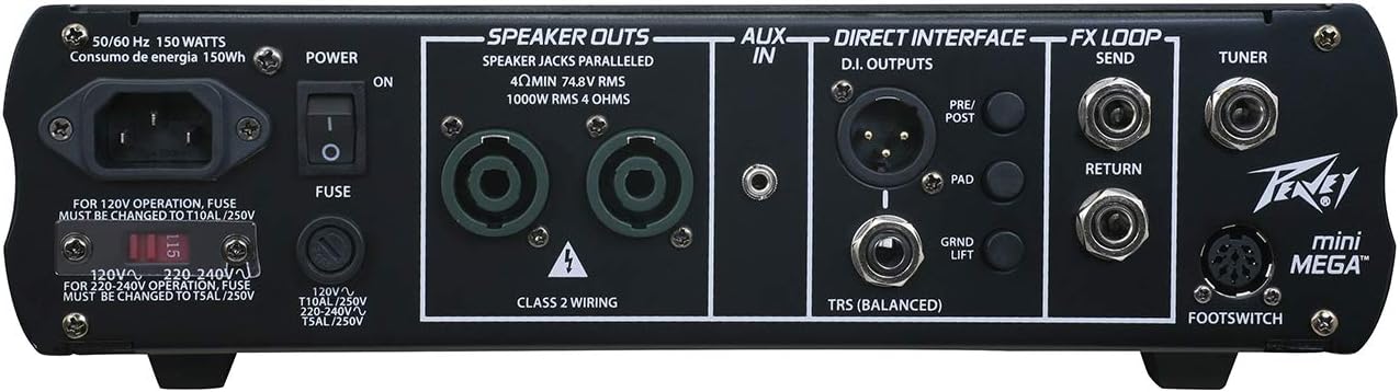 Peavey MiniMEGA 1000-Watt Mini Bass Amp Head