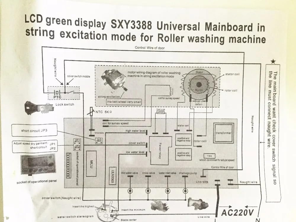 Applicable Drum Washing Machine Universal Conversion Board Roller Universal Computer Board New SXY English Version