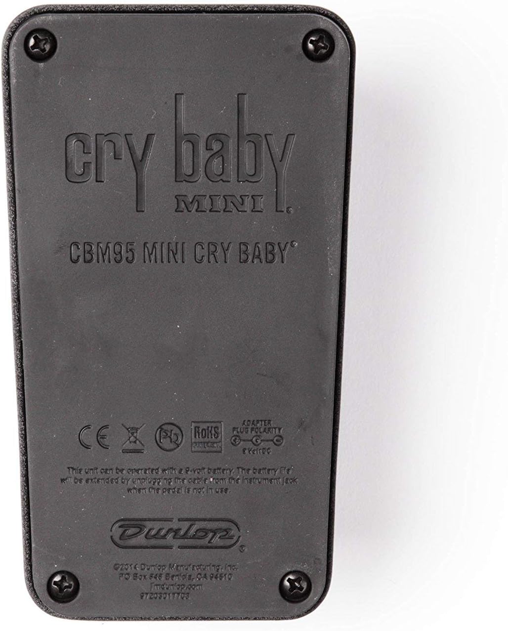 Dunlop CBM95 Cry Baby Mini Wah Pedal Bundle with 2 Instrument Cables and Tuner