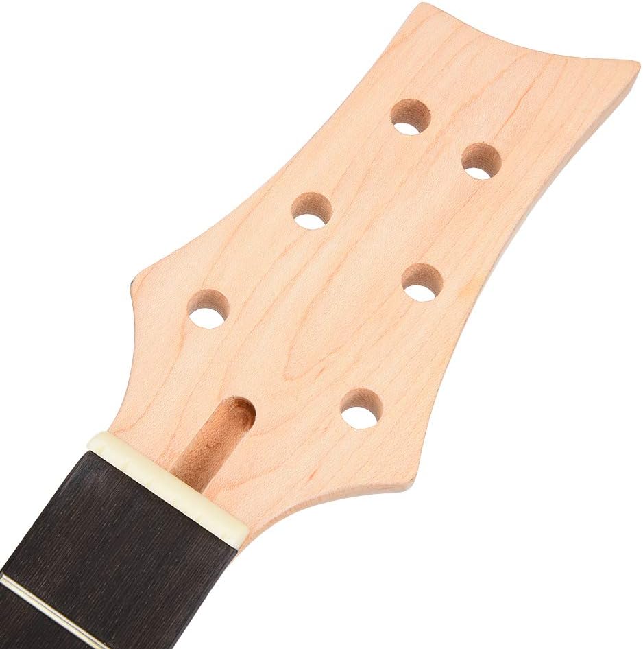 Electric Guitar Neck, 22 Frets Electric Guitar Neck Fingerboard Solid Wood Blackwood Fingerboard for Electric Guitar Musical Instrument Accessories for Electronic Guitar Lovers Electric Guitar Neck