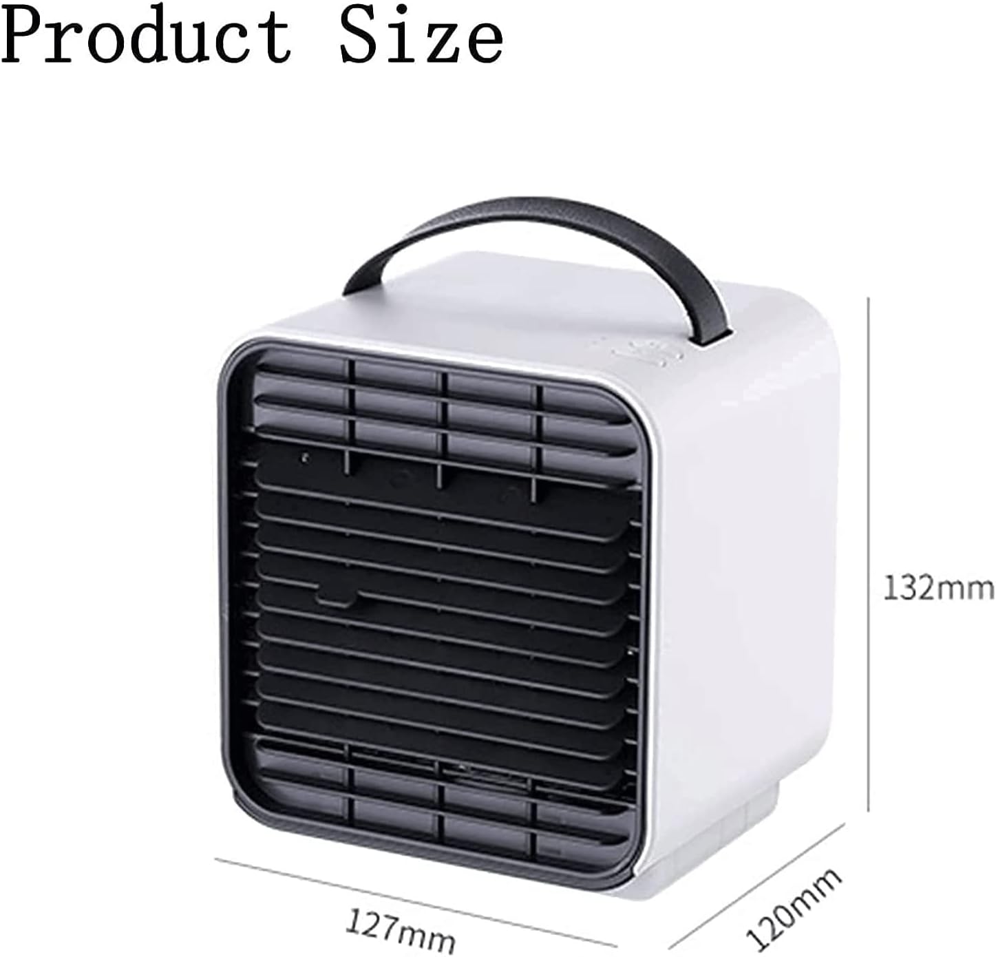 Portable Air Conditioner Fan, Mini Cooler with Large Capacity Water Tank and Fast Cooling Fan USB for Home, Office (Color : Blue)