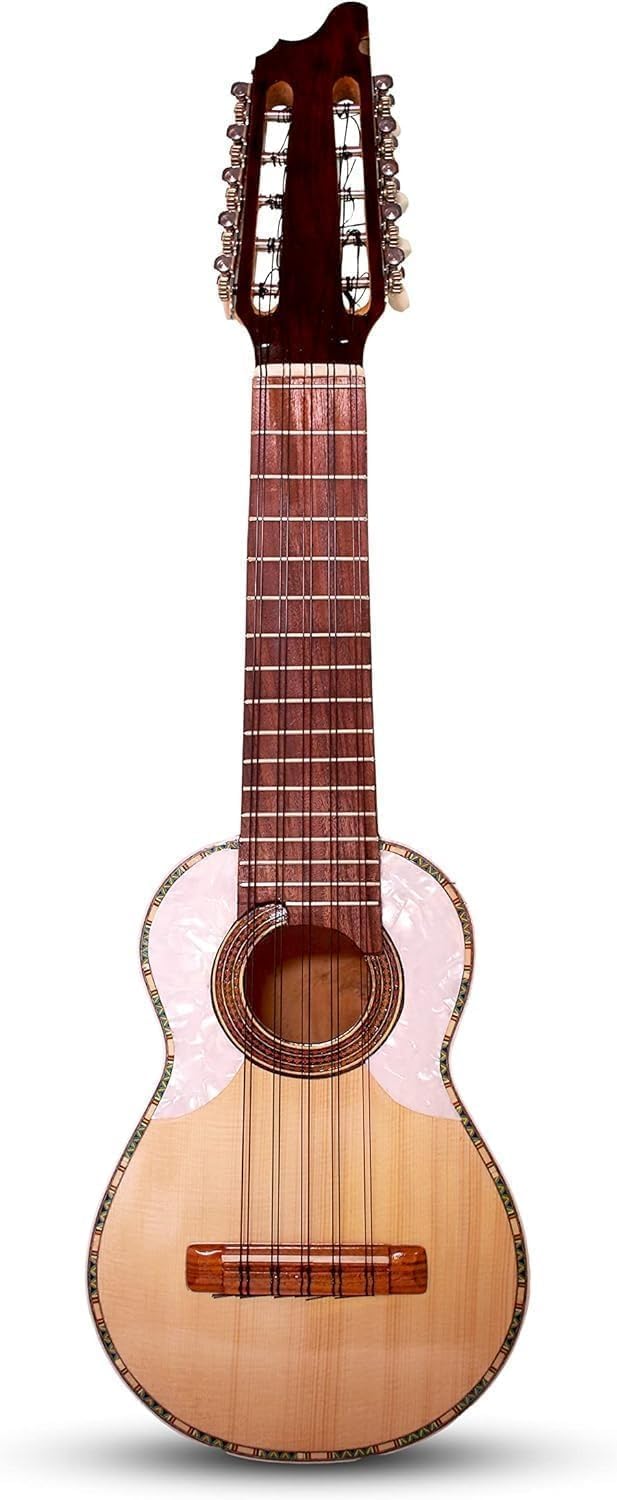 Ukulele, Charango 10 Strings Guitar, Hand Rubbed Finish Carved Unique Ukulele Charango Unique Instrument for Professional Beginners Unique Guitar 27 inch Hand Carved Premium Instrument Charango