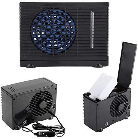 Car Air Conditioner, Portable Mini Low Energy Consumption 12 V Two Speeds Evaporative Fan for Vehicle Use