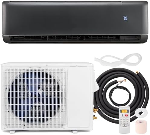 RELAX4LIFE Mini Split Air Conditioner - 18000 BTU 21 SEER2 208-230V Inverter AC Heating & Cooling System w/Heat Pump, Remote, Work with Alexa, Cool up to 1250 Sq.Ft, Pre-Charged Ductless Split AC Unit
