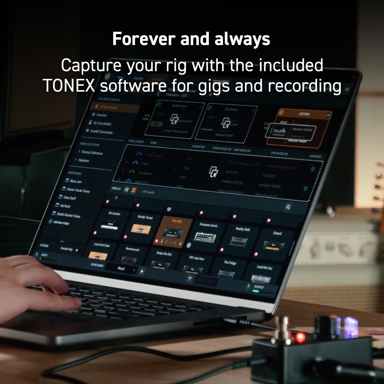IK Multimedia TONEX One AI multiFX micro-pedal: Tone Model any electric guitar amp, guitar pedal, distortion pedal, overdrive pedal or other guitar effects