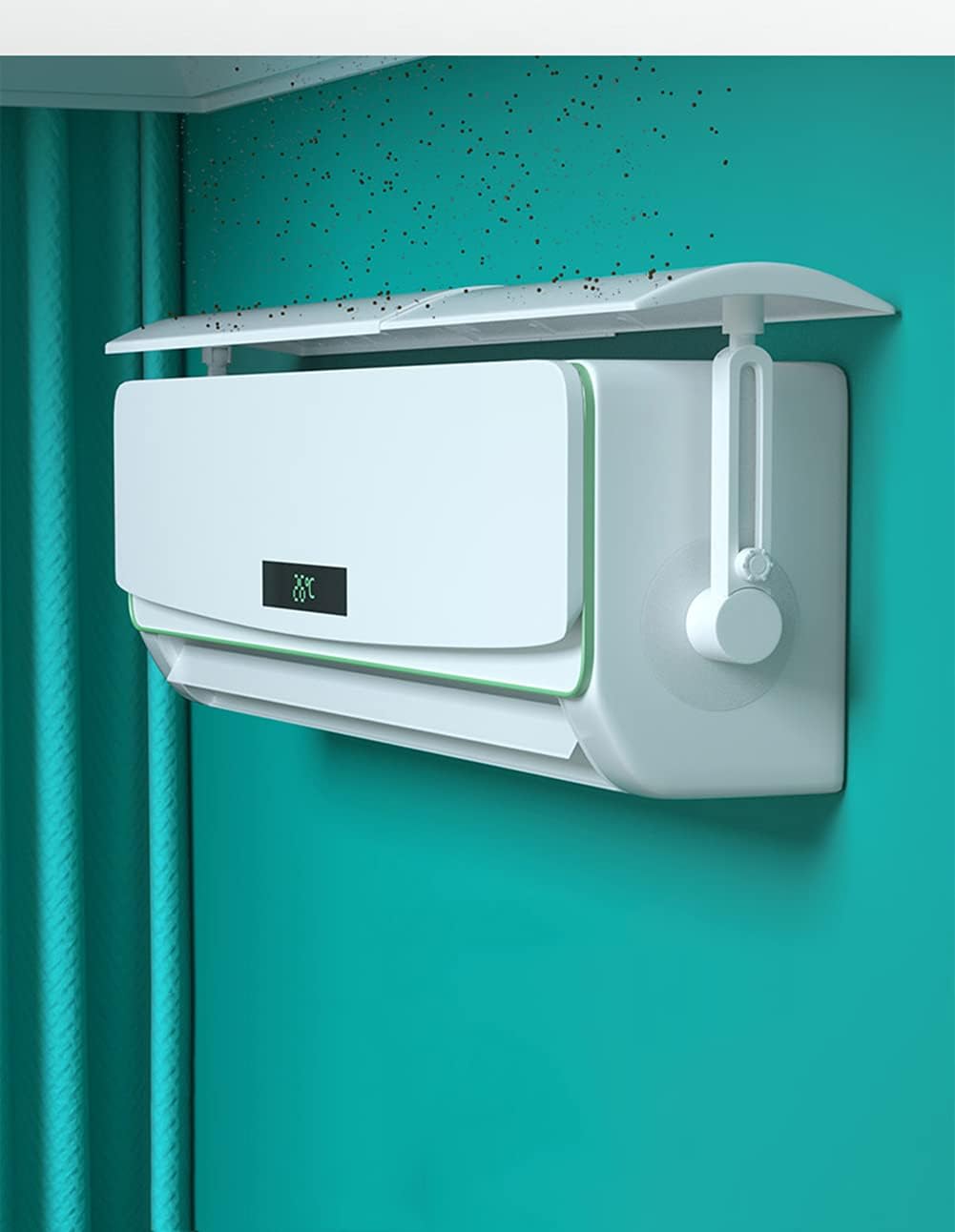 Air Deflector for Air Conditioner, Retractable Imitating Direct Blowing Windshield Air Conditioner Baffle for Home Office