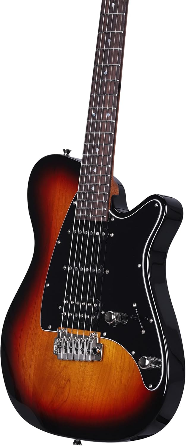 FISHINGBIRD Series Professional Electric Guitar — Featuring Alder Body, Roasted Maple Neck & Rosewood Fingerboard, Tremolo (Sunset Burst)