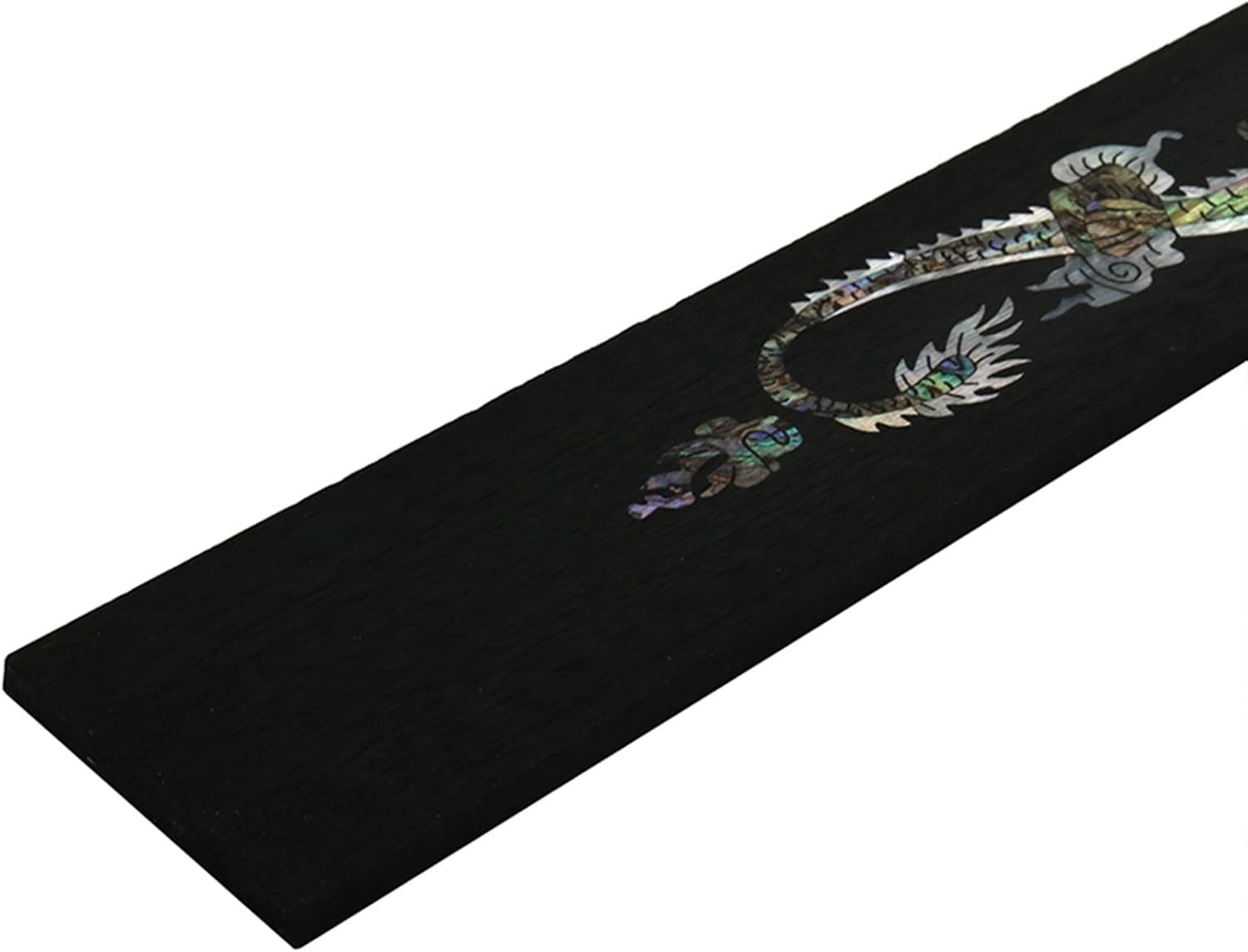 Guitar Fretboard Ebony+Color Shell Inlay Craftsmanship Ebony Ebony Electric Guitar Acoustic Guitar Fretboard Guitar ​Neck Replacement (Color : 2)