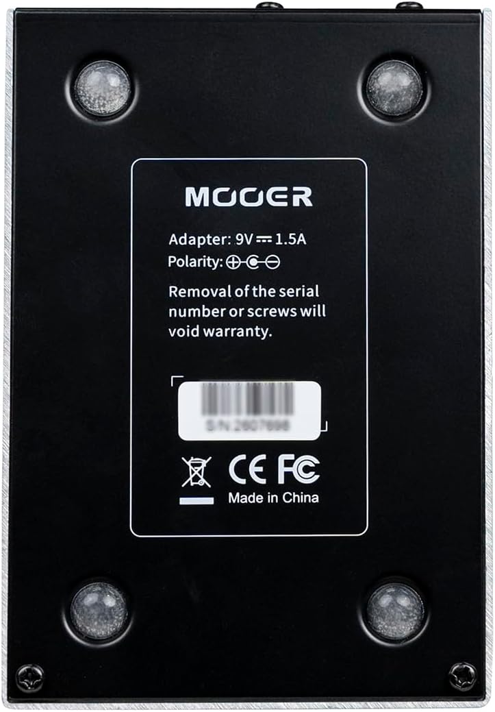 MOOER Harmonier Vocal Effects Processor Guitar Voice Pedal Vocal Stompbox Microphone Amplifier for Live Singing Streaming Recording (MVP2)