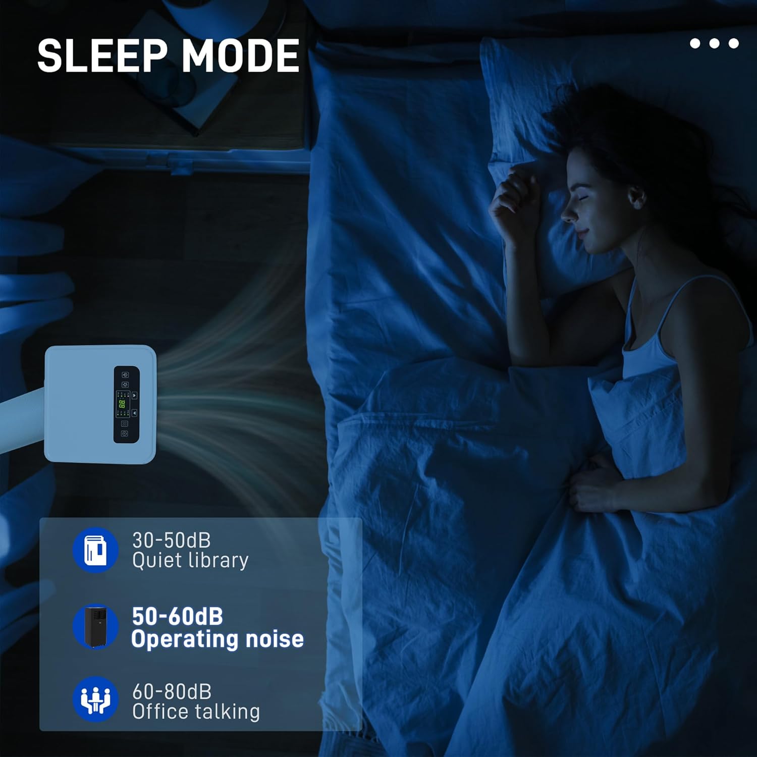 HOMCOM 8000 BTU Portable Air Conditioner for Rooms Up to 345 Sq. Ft., 3-in-1 AC Unit with Dehumidifier, Cooling Fan, Sleep, Remote, 24H Timer On/Off, Window Installation Kit, White