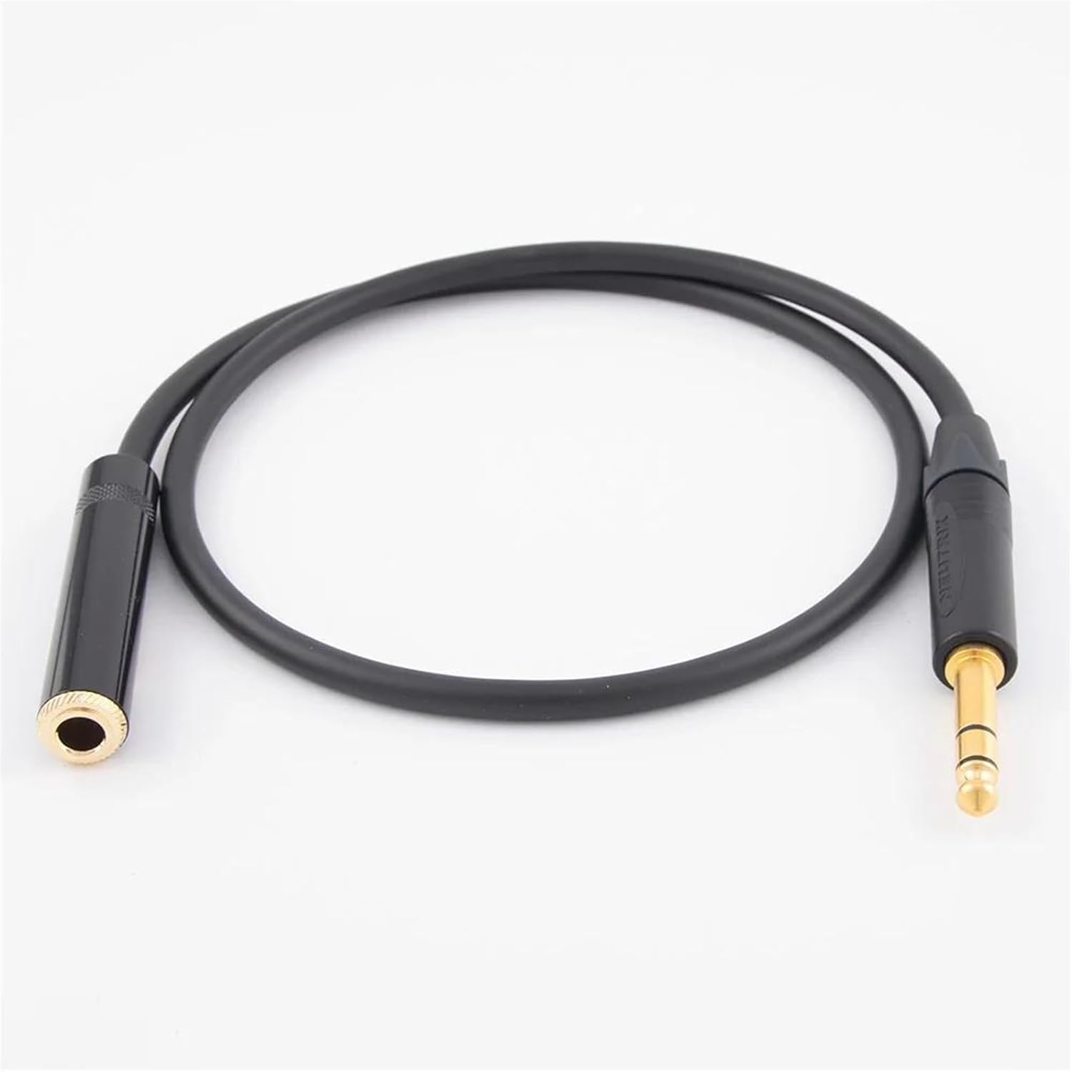 TSTS Guitar Audio Cable 6.35mm Stereo Male to Female Extension Cable Amp Guitar TRS Cable Extension Wire Cord M-F Cable(300CM)