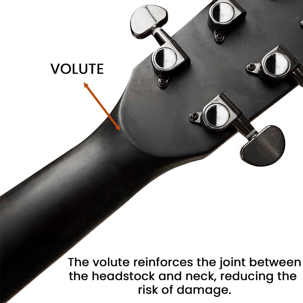 Kadence Slowhand Jumbo Semi Acoustic Guitar(Sh04) – Premium Black Spruce Wood with Heavy Padded Bag, Guitar Cable, Pro Capo, Set Of Strings, Picks with Learning Course