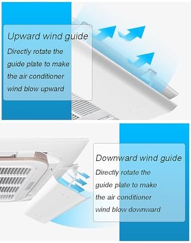 Central Air Conditioning Deflector, Air Conditioner Deflector for Ceiling Central Air Conditioning, Angle Adjustable, Prevent The Air From Blowing Straight