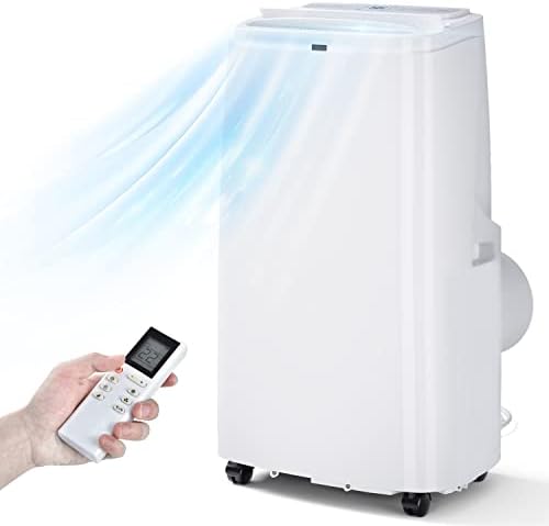 ARLIME Portable Air Conditioners, 12000 BTU 3-in-1 AC Unit w/Fan & Dehumidifier Cools up to 450 sq.ft, Digital Display & Remote Control, Air Conditioner w/Window Kit for Home Office, Dorm, Bedroom