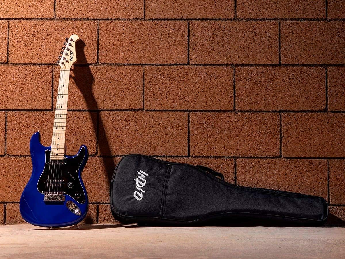 Monoprice Indio Series 6 String Electric Guitar, Right (610104), Small